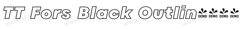 TT Fors Black Outlin字体转换
